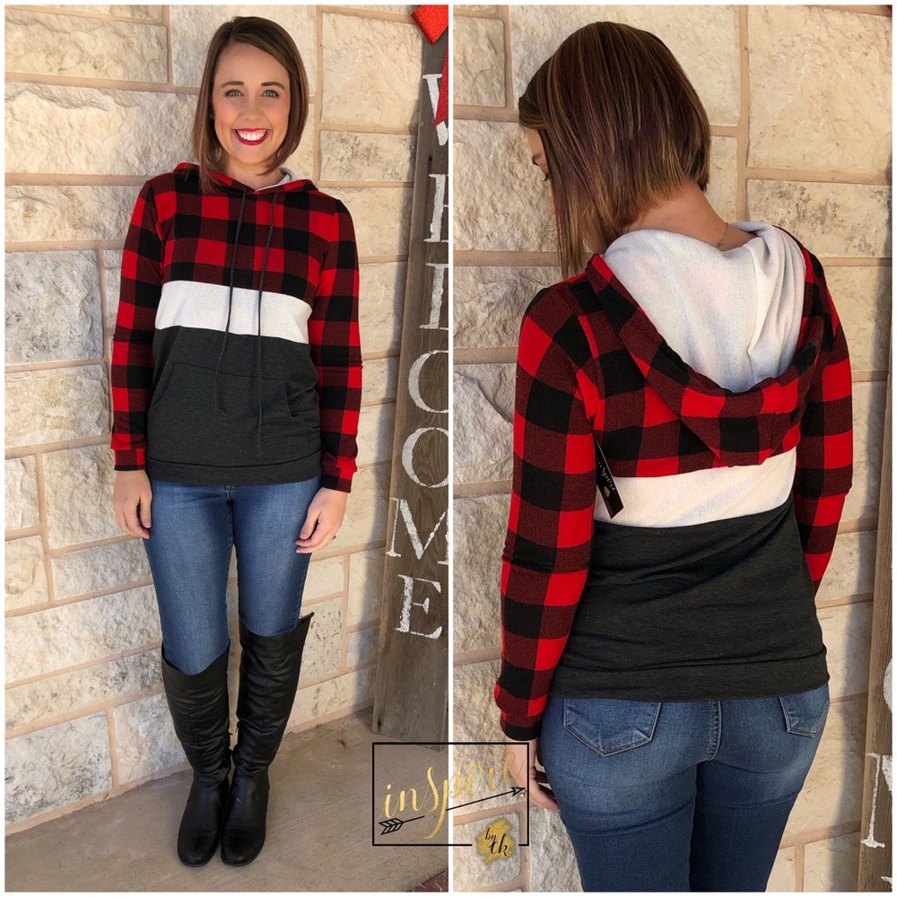 Buffalo Plaid Hoodie - Picture 1 of 1